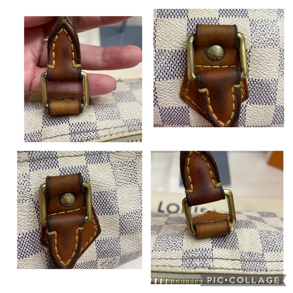 Authentic Louis Vuitton Speedy 30 Damier Azur - Picture 4 of 15